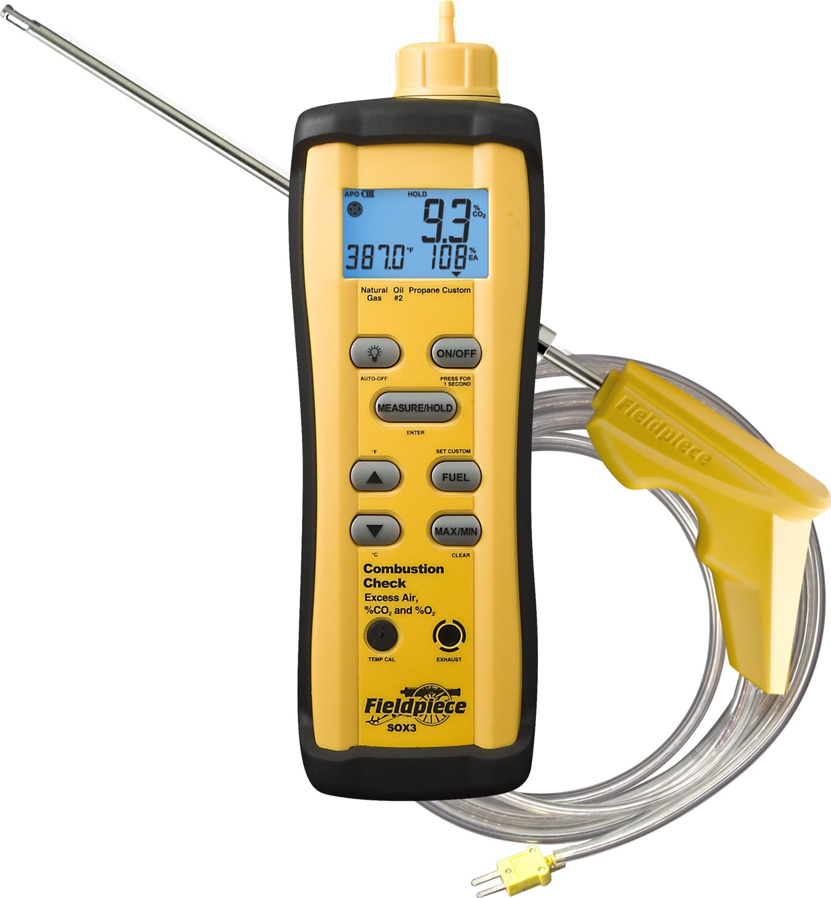 Fieldpiece SOX3 - Combustion Checker with Auto Pump