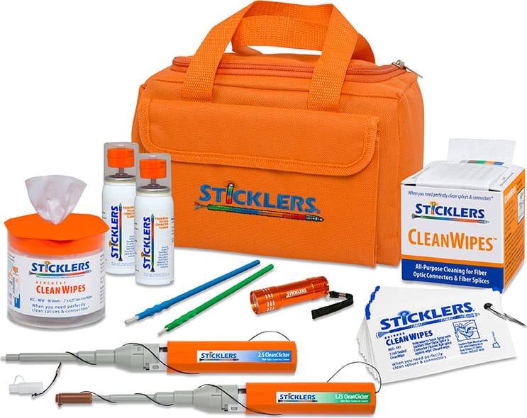 Sticklers MCC-FK08 - High-Volume Fiber Optic Cleaning Kit (2,300+ cleanings)
