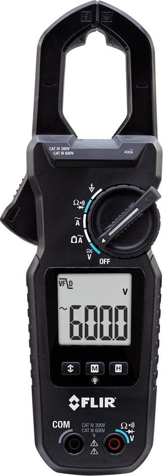 FLIR CM44 600V 400A AC Digital TRMS Clamp Meter with Type K