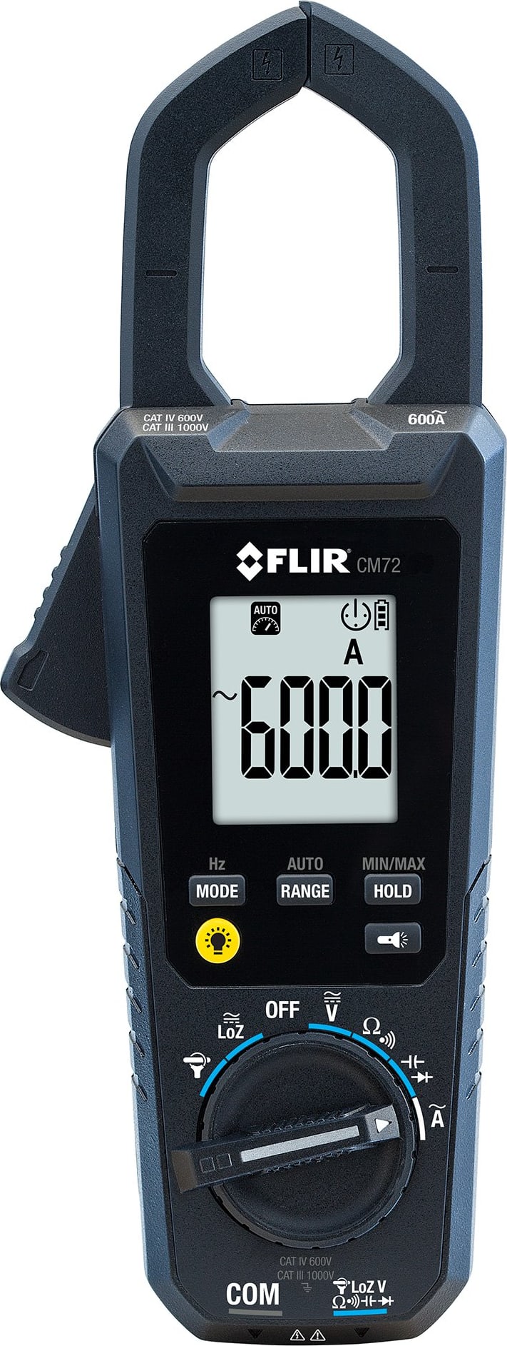 FLIR CM72 600A AC Commercial Clamp Meter, 9Hz