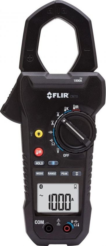 FLIR CM78 Clamp Meter with IR Thermometer, 1000A
