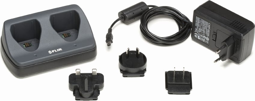 FLIR T198126 Replacement Battery Charger with Power Supply for T6xx, T1xxx Cameras
