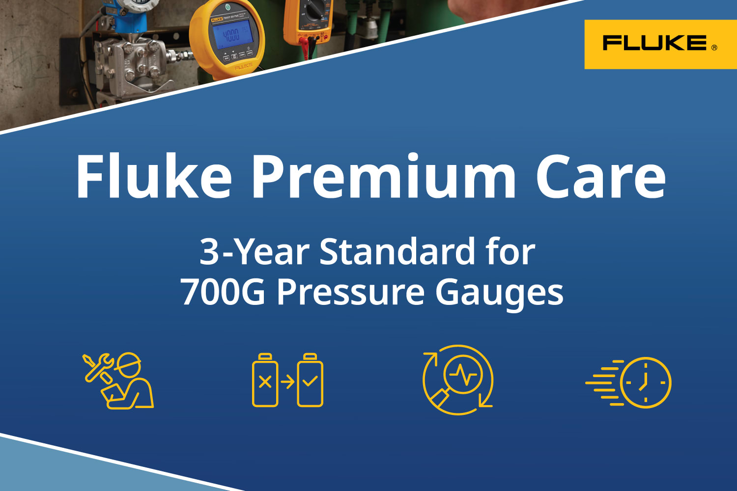 Fluke FPC3S-FLUKE-700GA-1 - Fluke Premium Care Standard Plan for 700G Gauges (3 Year)