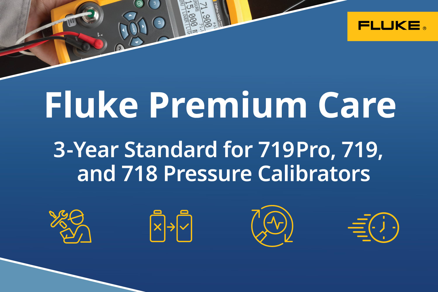 Fluke FPC3S-FLUKE71X-1 - Fluke Premium Care Standard Plan for 719PRO, 719 and 718 (3 Year)