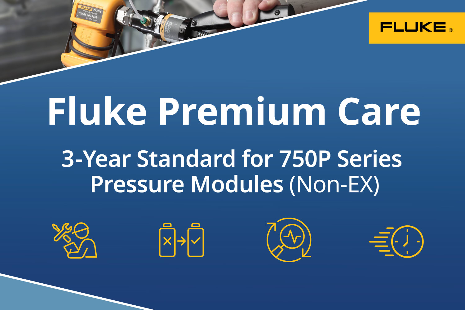 Fluke FPC3S-FLUKE-750PM-1 - Fluke Premium Care Standard Plan for 750P Modules - Non EX (3 Years)