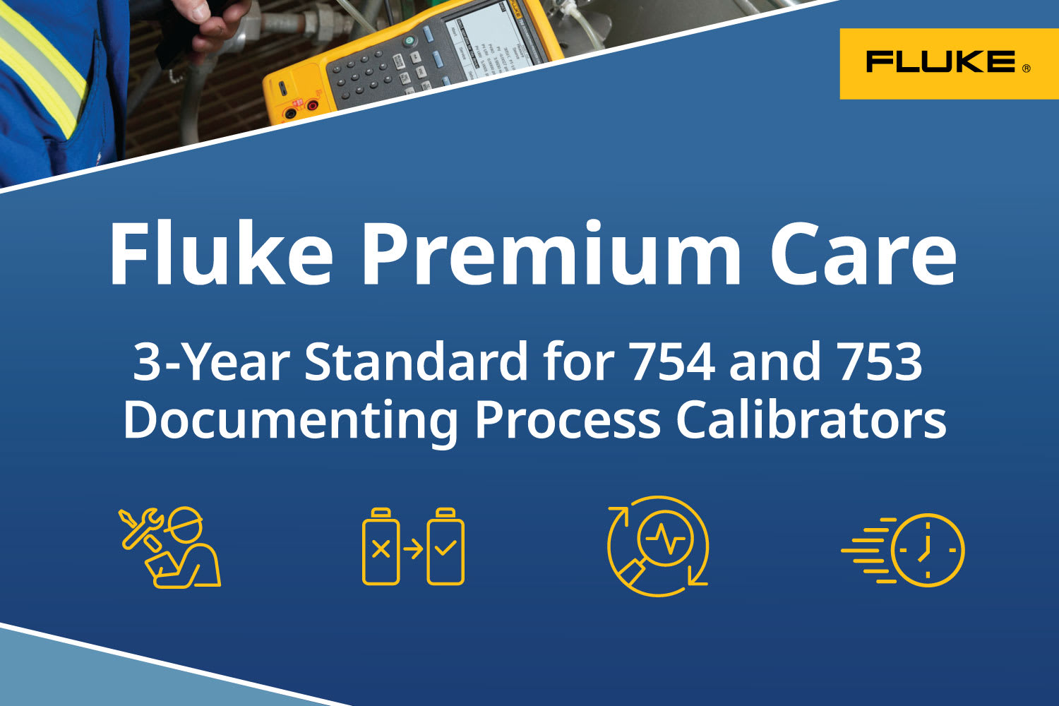 Fluke FPC3S-FLUKE75X-1 - Fluke Premium Care Standard Plan for 754 and 753 Documenting Process Calibrators (3 Years)