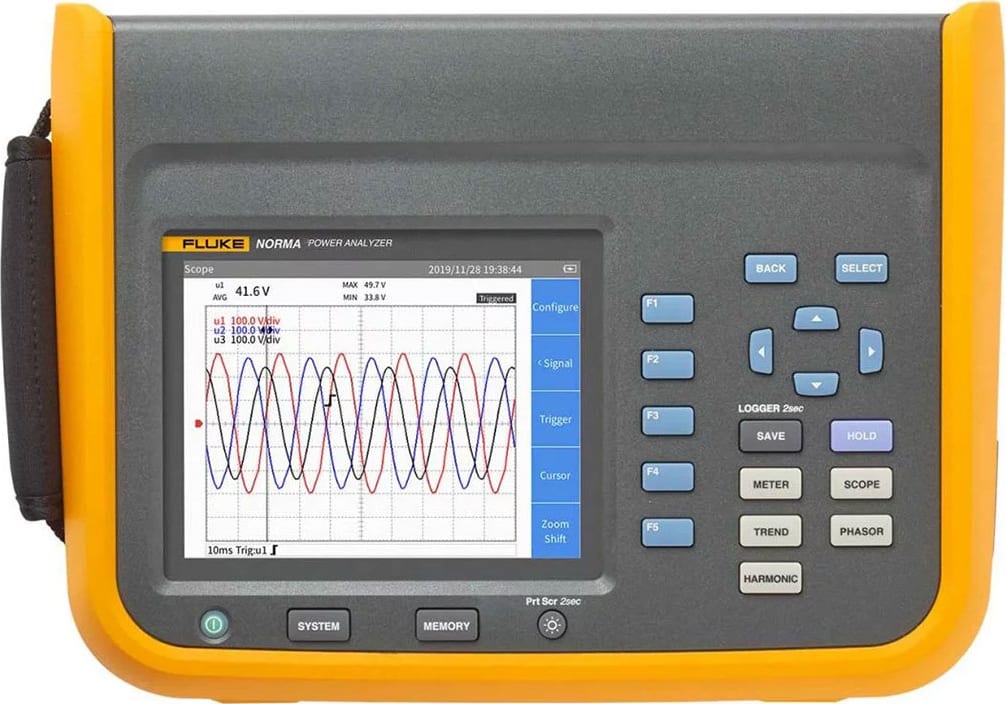 Fluke NORMA 6003 Portable Power Analyzer without Speed and Torque, Three-Channel