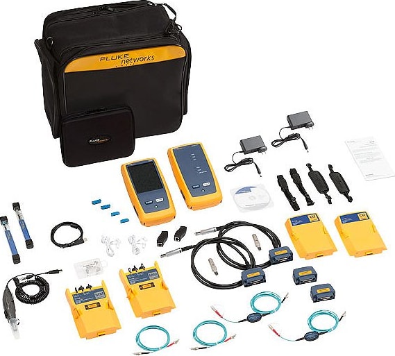 Fluke Networks DSX2-8000MI/GLD 2 GHz DSX2-8000 Cable Analyzer with Multimode OLTS, Fiber Inspection, Wi-Fi and 1 Year of Gold Support