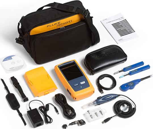 Fluke Networks FI-7000-MPO-W FiberInspector Pro with MPO Tip, Cleaning and WiFi Adapter