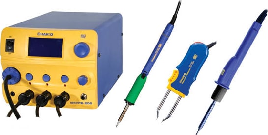 Hakko FM206-STA open Desoldering Equipment/Rework Stations - Watts: 410 Watts, Temperature Range Min: 100 C, Temperature Range Max: 550 C