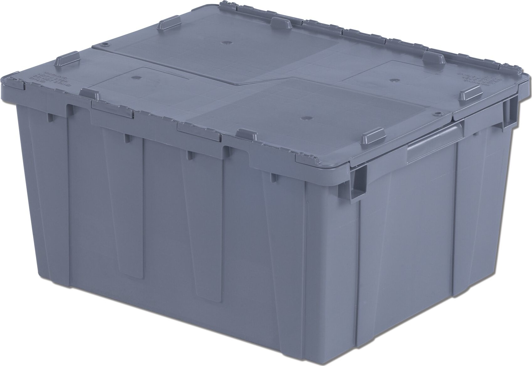 Lewis Bins FP261-GRAY - FliPak Container, Attached/Detached Lid, 23.9' x 19.6' x 12.6', Gray