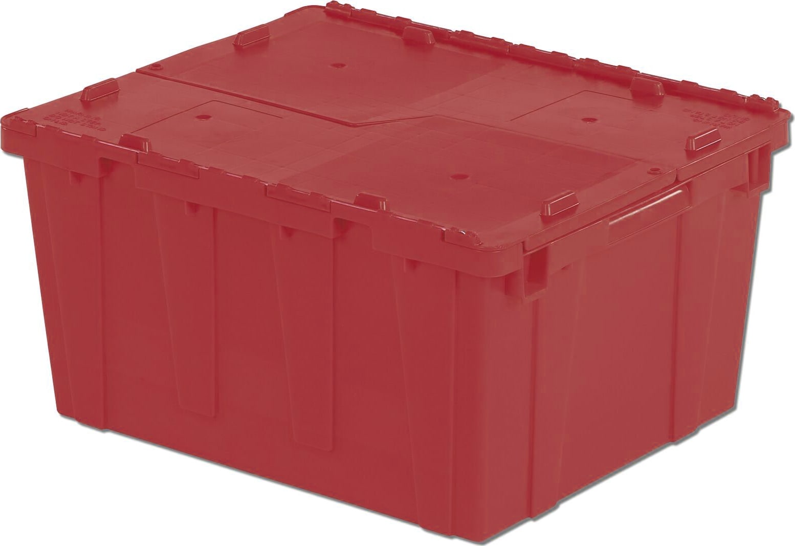 Lewis Bins FP261-RED - FliPak Container, Attached/Detached Lid, 23.9' x 19.6' x 12.6', Red