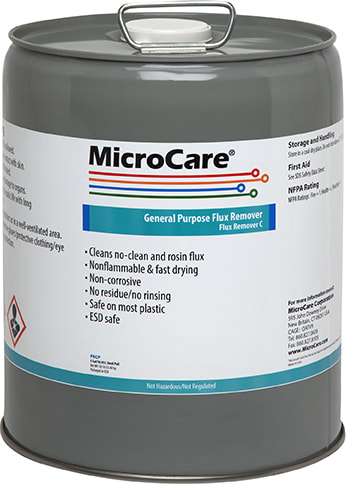 MicroCare MCC-FRCP - General Purpose Flux Remover (5 Gallon Pail)