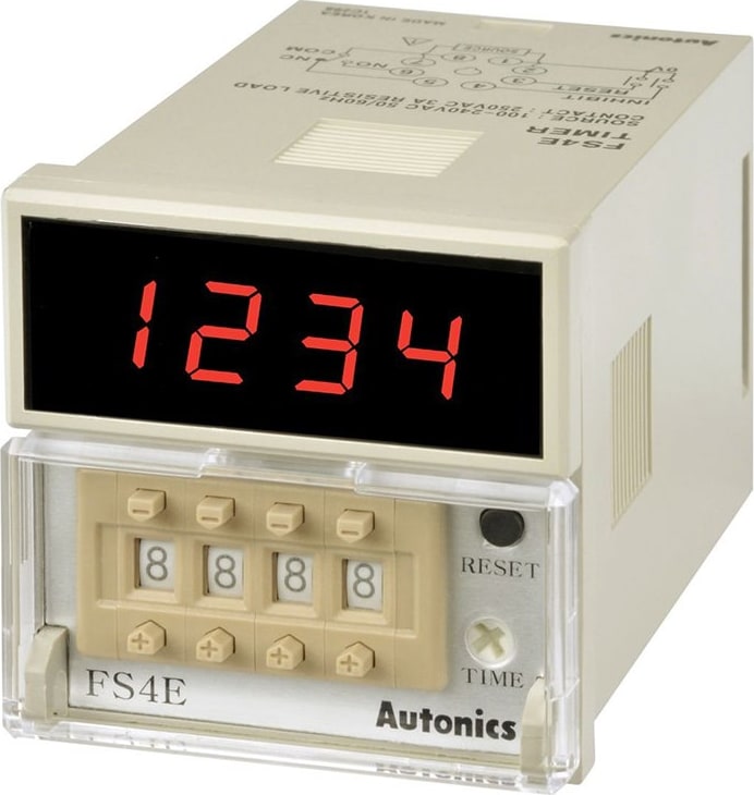 Autonics FS4E-100/240VAC - 8-Pin Plug Type Digital Timer