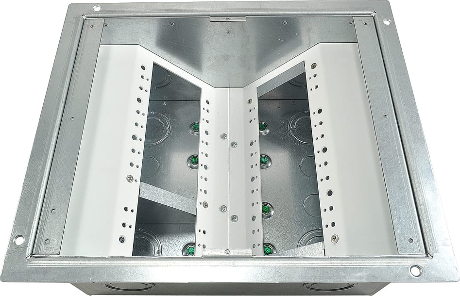 FSR FL-540P-B - Floor box w/ 1/2' Square Brass Flange