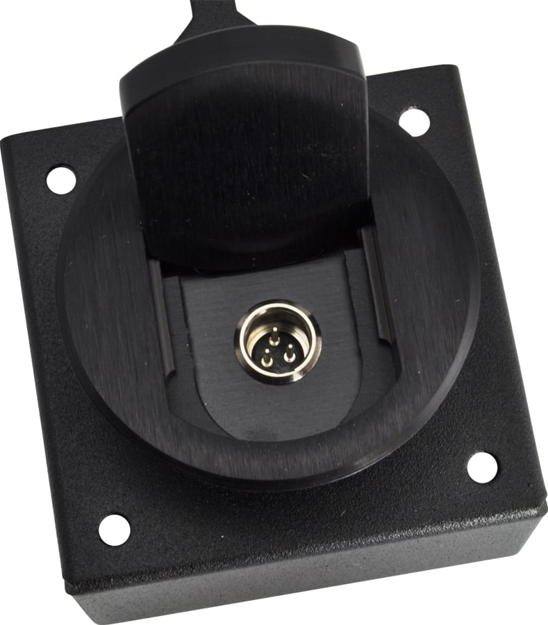 FSR T3-MINI-BLK - Microphone Jack w/ Mini XLR, 1 Button, 1 LED, Round (Black)