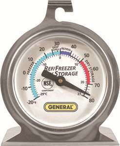 General FT80R Refrigerator/Freezer Thermometer