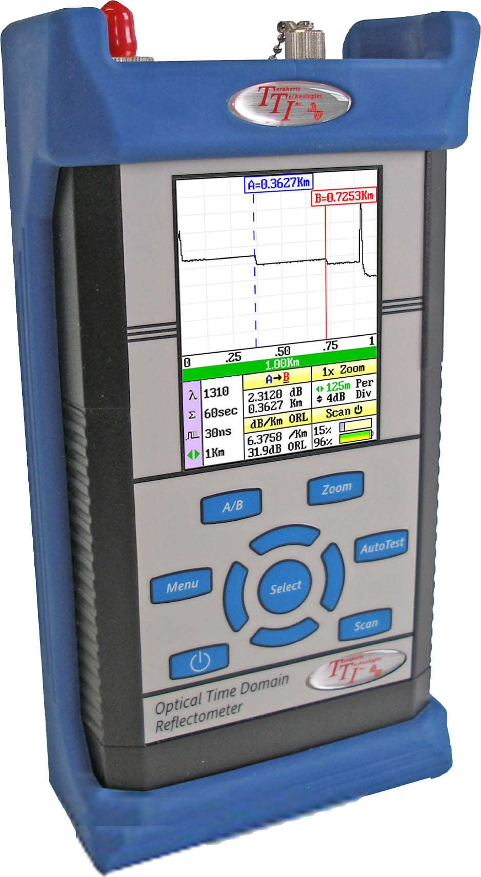 Terahertz FTE-7000A-CWDM-CL - 1551/1571/1591/1611nm CWDM ODTR with LTS and Video Scope Capability