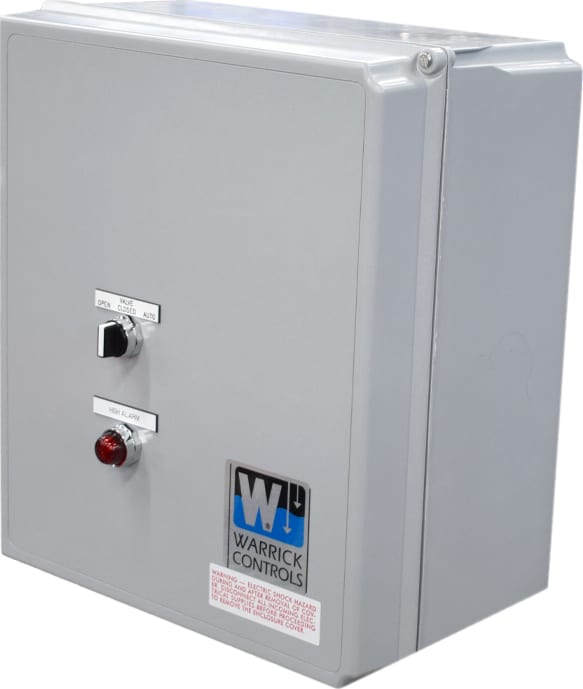 GEMS Sensors CP16B2D3B1C4X - Warrick CP Control Panel interface with level and flow switch, 26 K ohms Control Sensitivity
