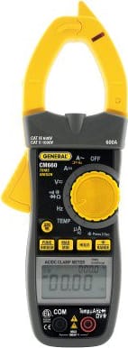 General Tools CM660 Dual Display Amp Clamp 750V