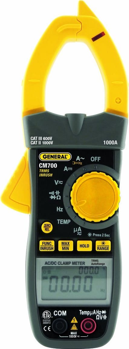 General Tools CM700 Dual Display Amp Clamp 1000V