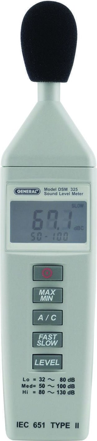 General Tools DSM325 - Mini Class 2 Sound Level Meter
