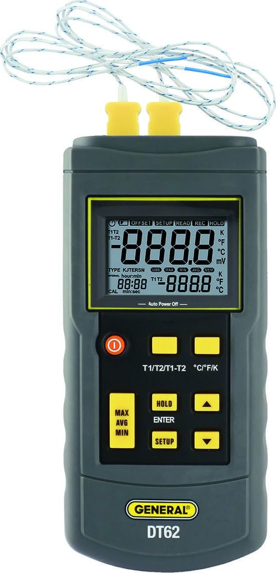 General Tools DT62 Rugged Digital Thermocouple Thermometer