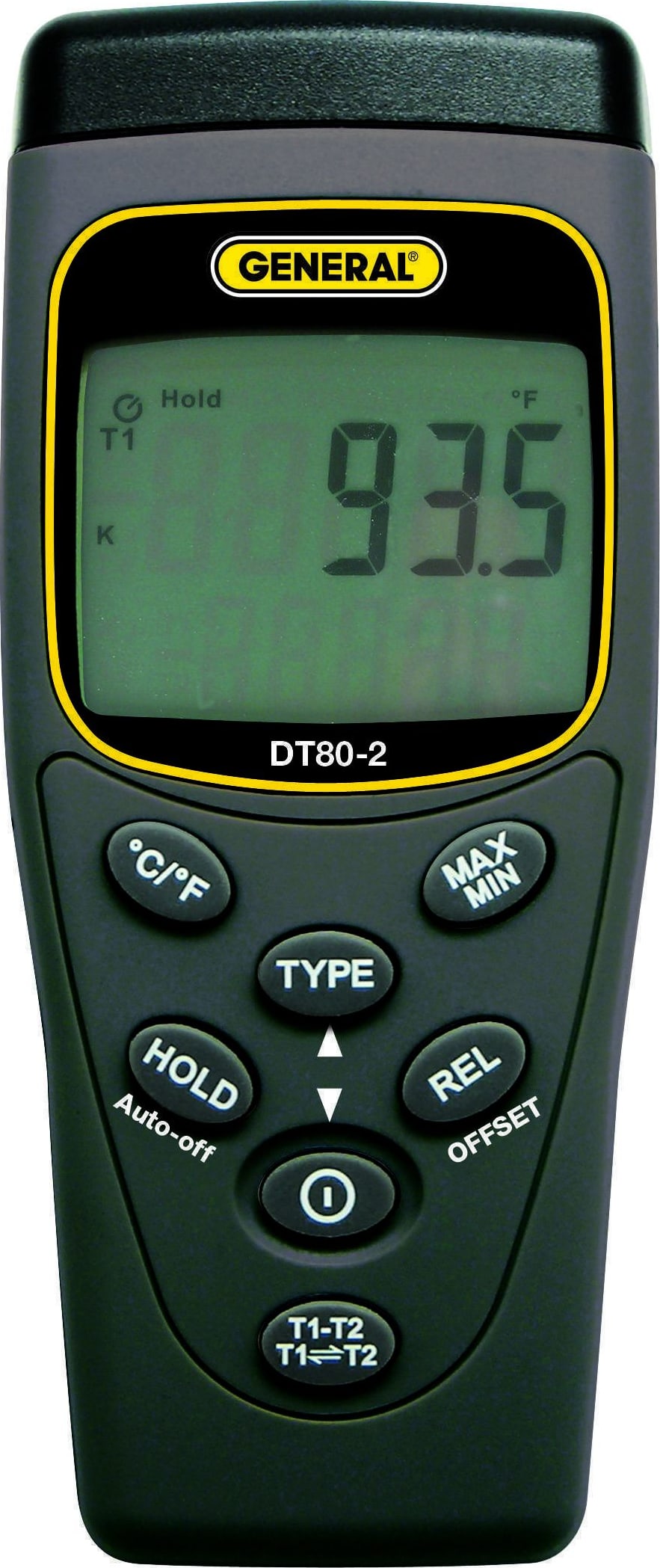 General Tools DT80-2 - Two-Channel Types 'K' and 'J' Thermocouple Thermometer