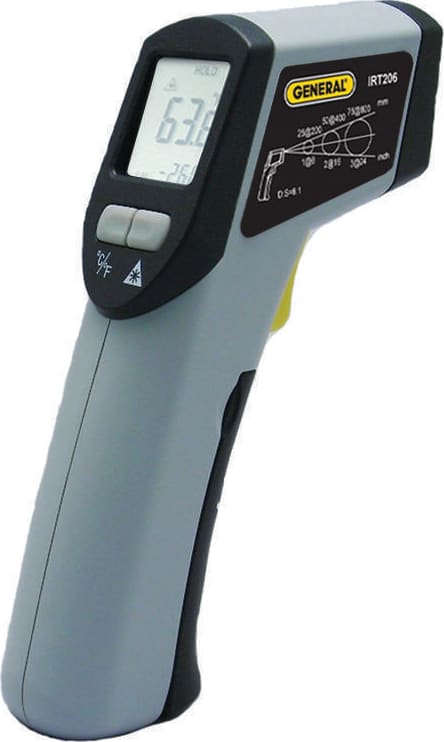 General Tools IRT206 - 8:1 Mid-range Infrared Thermometer, -4° to 608°F