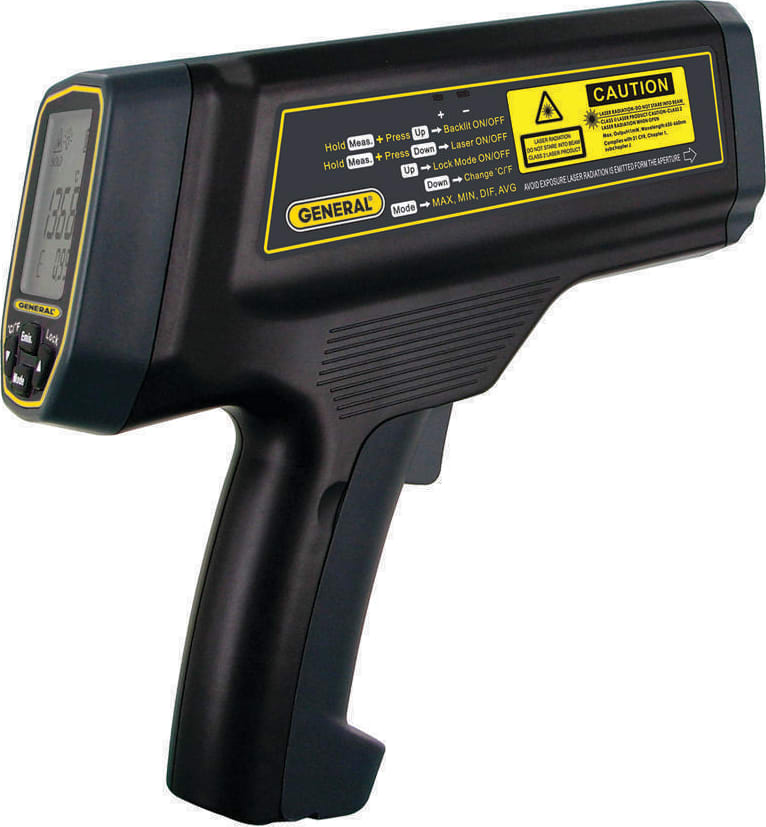 General Tools IRT5000 - 100:1 Ultra-High Temperature Infrared Thermometer With Dual Laser Target Tracking System
