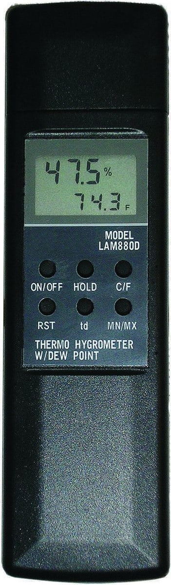 General Tools LAM880D - Temperature-Humidity Meter with Dew Point