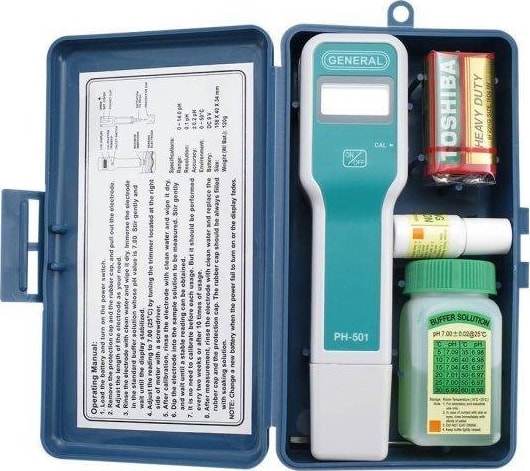 General Tools PH501 - Pocket pH Meter with Case