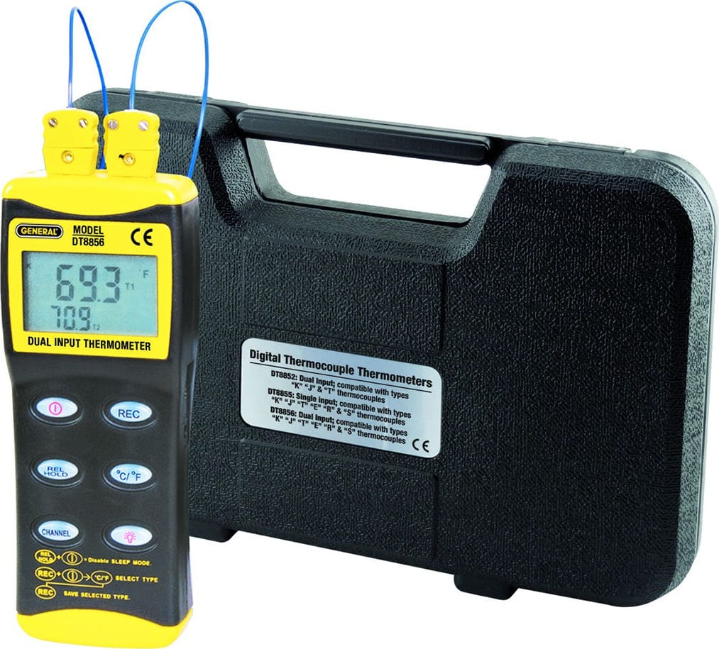 General Tools DT8856 Two-Channel Types Thermocouple Thermometer