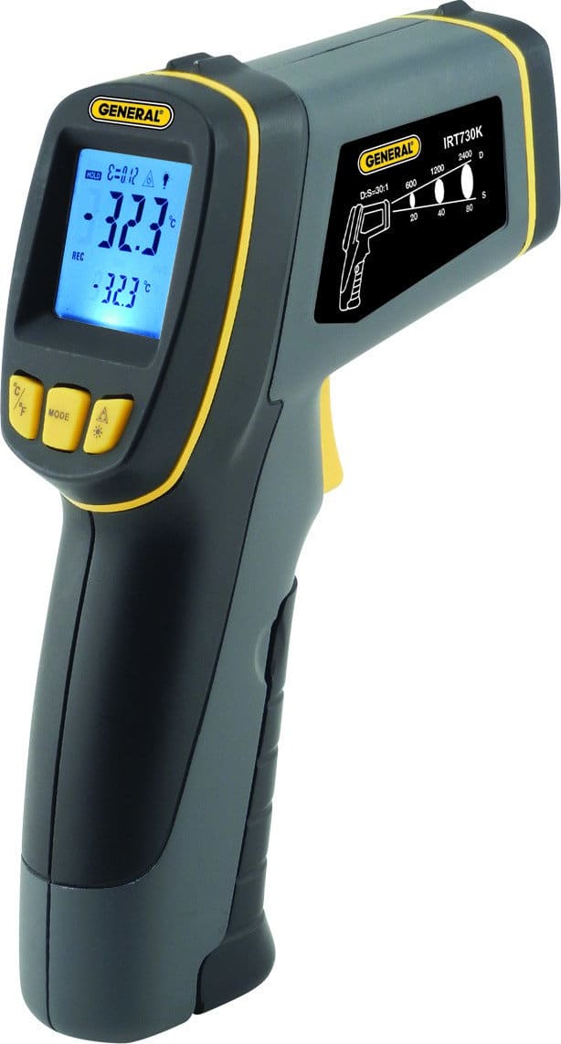 General Tools IRT730K 30:1 Ultra Wide Range IR Thermometer With 'K' Port