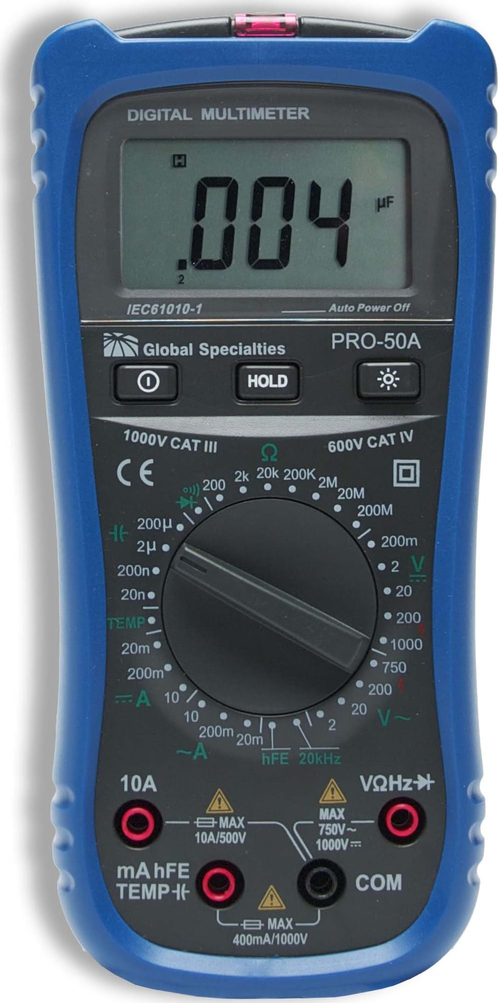 Global Specialties PRO-50A Hand Held Digital Multimeter