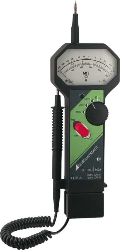 Gossen Metrawatt M540E - Analog Insulation and Resistance Measuring Instrument with Voltage Measuring Range