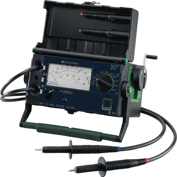 Gossen Metrawatt M550U - Metriso Prime 5KV Insulation Tester, Hand Crank Power