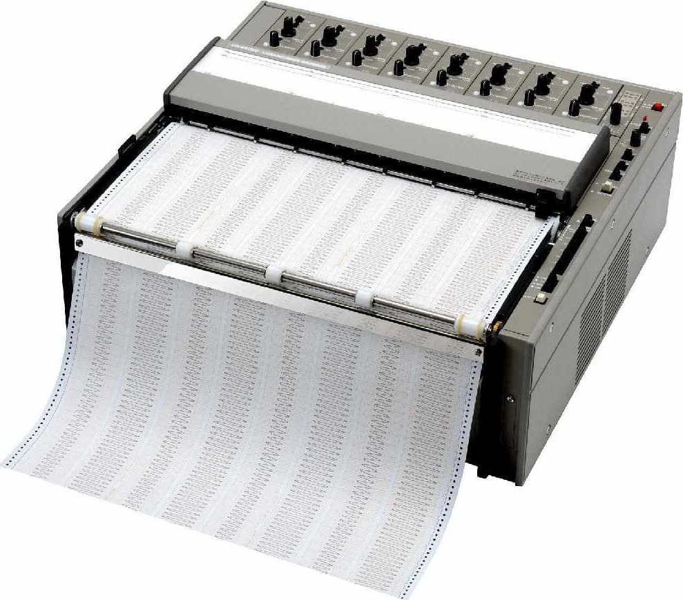 Graphtec WR3320A-8 Series Linearcorder Mark VII 40mm Amplitude 8 Channels