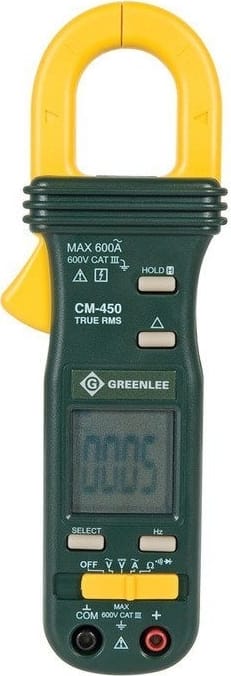 Greenlee CM-450 - AC True RMS Clamp Meter (600V, 600A)