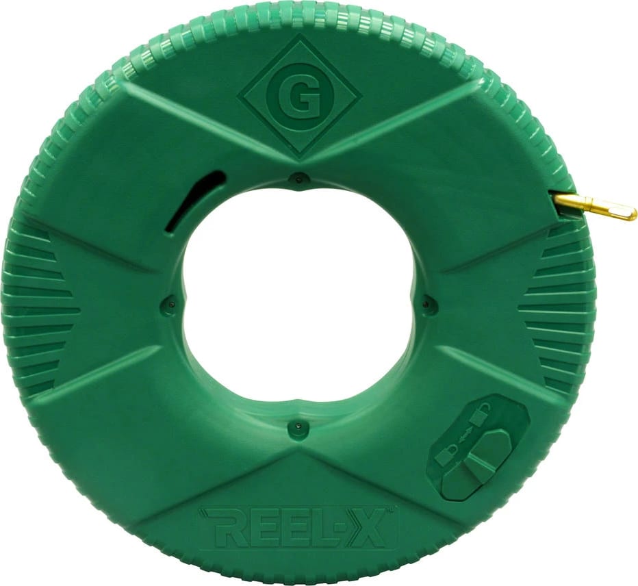 Greenlee FTXF-100 - REEL-X Non-Conductive Fish Tape, 100ft, Fiberglass