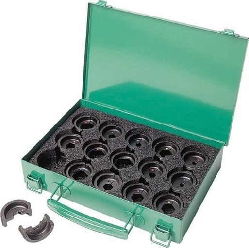 Greenlee KD06AL - Six Ton Die Kit for 8 AWG to 350 kcmil Aluminum Connectors