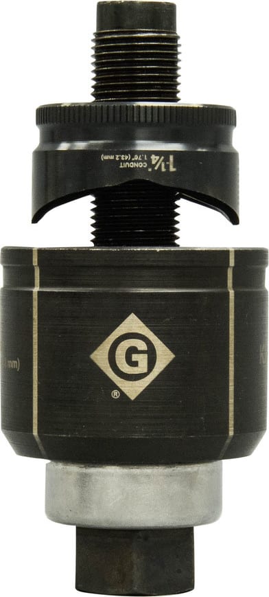 Greenlee K3BB-1-1/4 - Standard Round Manual Knockout Set (1.25' Conduit)