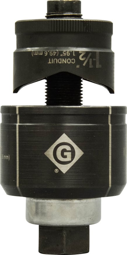 Greenlee K3BB-1-1/2 - Standard Round Manual Knockout Set (1.5' Conduit)