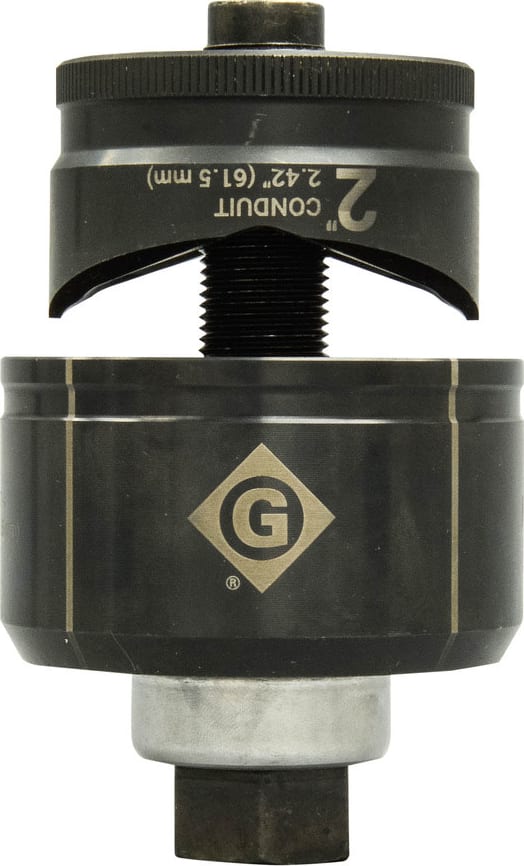 Greenlee K3BB-2 - Standard Round Manual Knockout Set (2' Conduit)