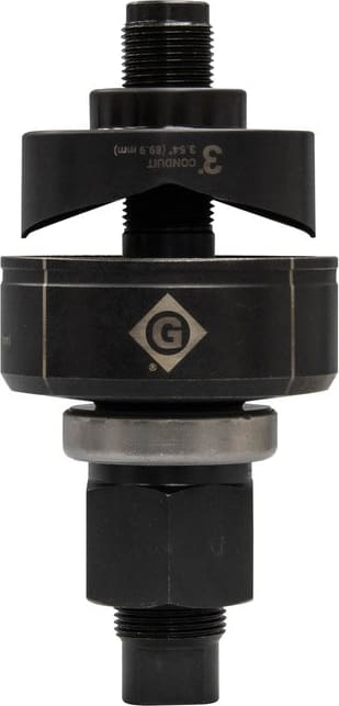 Greenlee K3BB-3 - Standard Round Manual Knockout Set (3' Conduit)