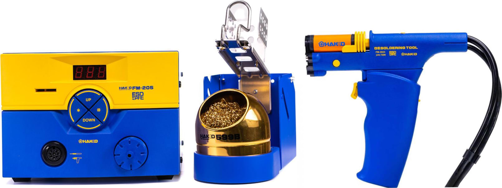Hakko FM205-01 - Soldering/Desoldering Station (Shop Air Required) with FM-2024 Desoldering Tool
