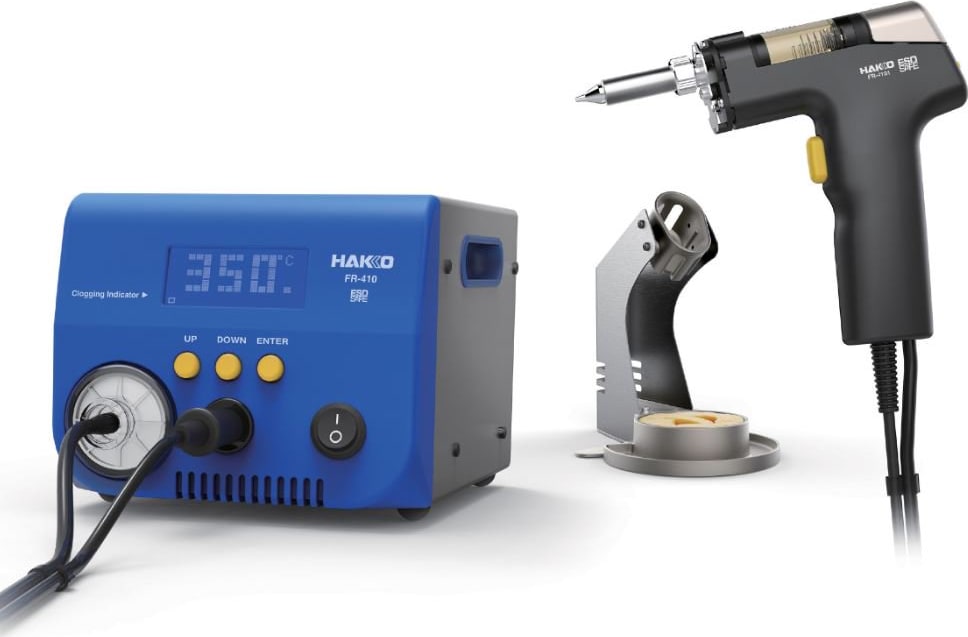 Hakko FR410-02 - High Power Desoldering Station with Gun-Style Desoldering Tool