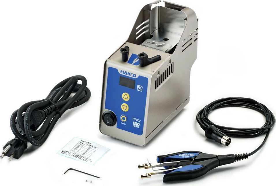 Hakko FT802-03 - Digital Thermal Wire Stripper with Tweezer Style Handpiece (Blades Sold Separately)