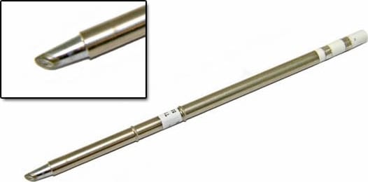 Hakko T15-BCM3 - T15 Series Soldering Tip, Bevel, 3mm/45° x 10mm (with indent)