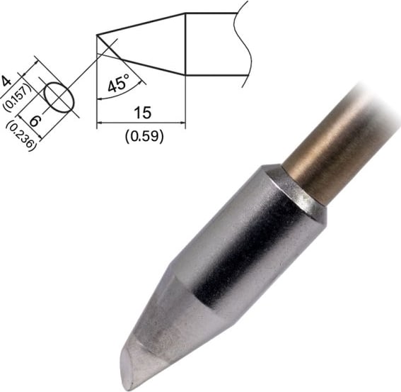 Hakko T37-BC4060 - Tip, Bevel, 4 x 6 mm